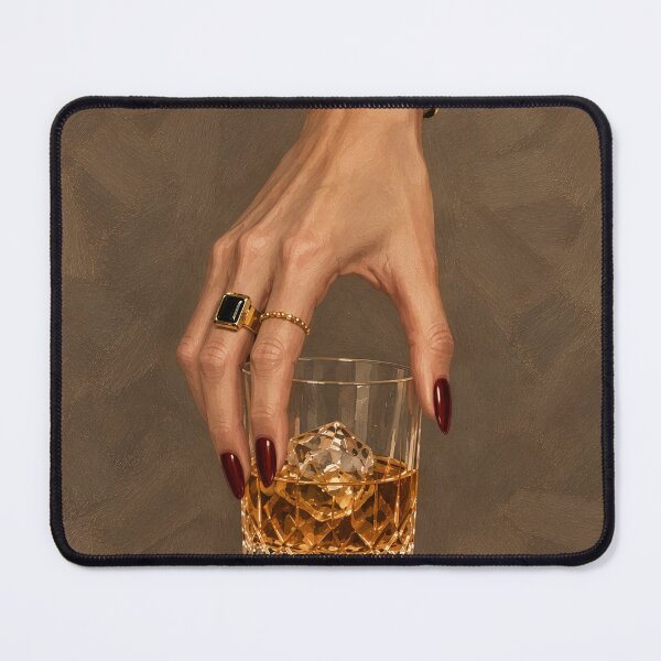 Item preview, Elegant Whiskey Glass Painting designed and sold by elarisstudio.