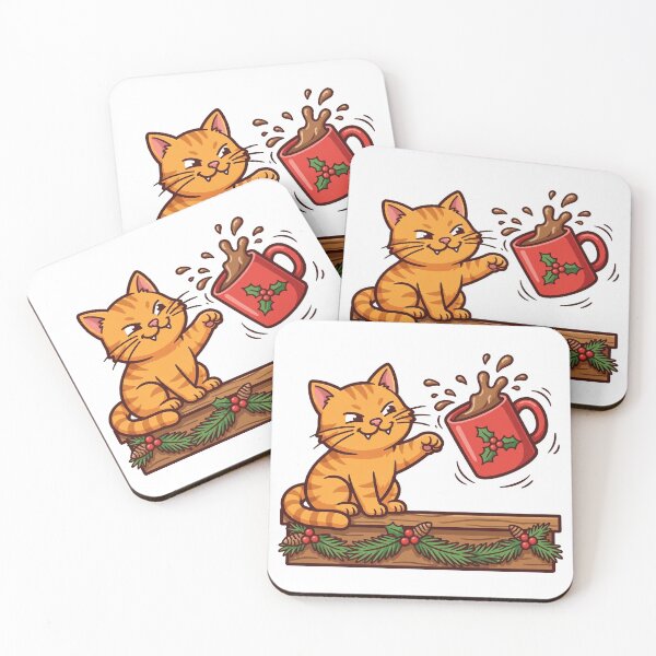 Item preview, Cat Dad's Christmas Mug: Knocked Over by Cat designed and sold by Odd-jack.