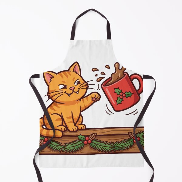 Item preview, Cat Dad's Christmas Mug: Knocked Over by Cat designed and sold by Odd-jack.