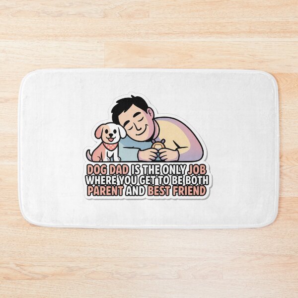 Item preview, Minimalist Dog Dad Comic Illustration designed and sold by NiftyWrx.