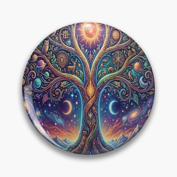 Item preview, Cosmic Tree of Life - Sacred Celestial Mandalas & Galaxies designed and sold by Omarfrux2000.