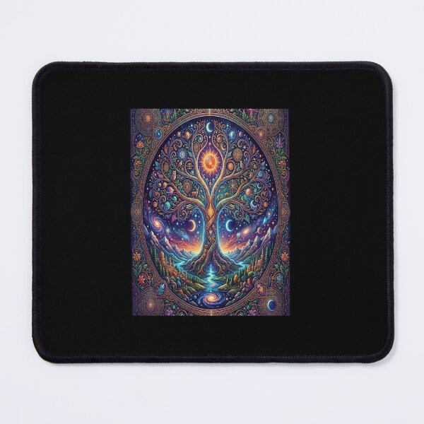 Item preview, Cosmic Tree of Life - Sacred Celestial Mandalas & Galaxies designed and sold by Omarfrux2000.