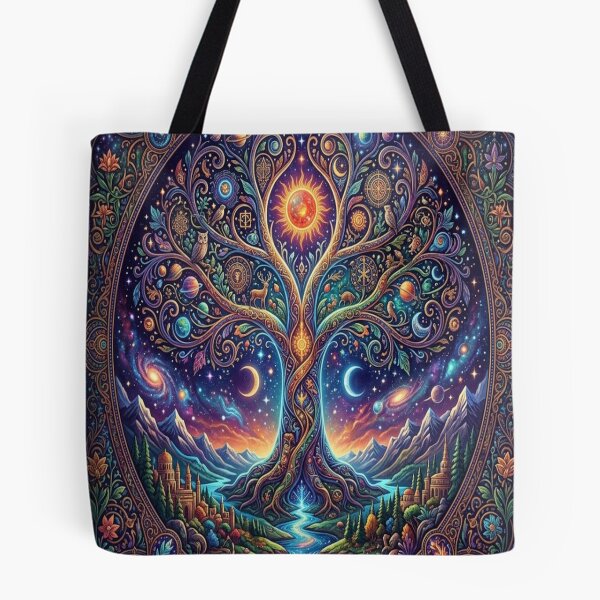 Item preview, Cosmic Tree of Life - Sacred Celestial Mandalas & Galaxies designed and sold by Omarfrux2000.