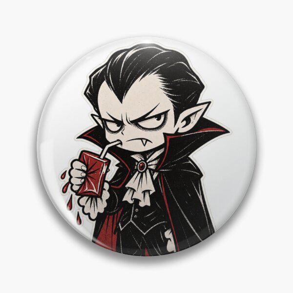 Item preview, Cute Vampire with Juice Box designed and sold by Ashen Threads Studio.