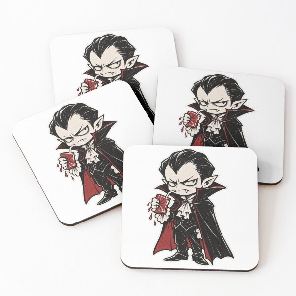 Item preview, Cute Vampire with Juice Box designed and sold by Ashen Threads Studio.