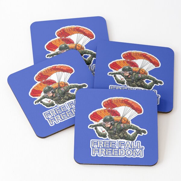 Item preview, Free Fall Freedom Airborne Skydiver Paratrooper designed and sold by carestazafeli.