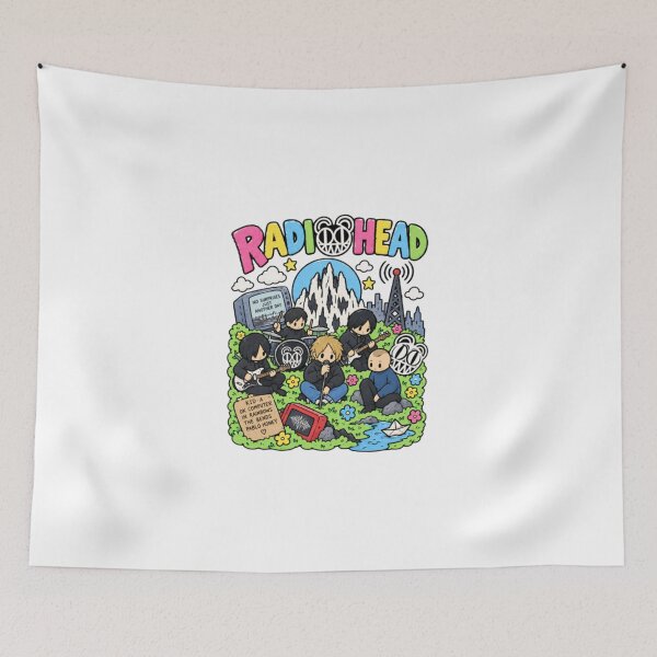Item preview, Radiohead Cute Chibi Alternative Rock Band designed and sold by HytoneArt.