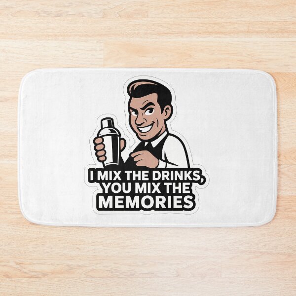 Item preview, Bartender with a Mischievous Smile designed and sold by NiftyWrx.