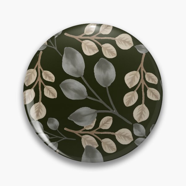 Item preview, Eucalyptus Leaves Dark Olive Green Seamless Pattern Art designed and sold by ​Jyoti Digital Artist.