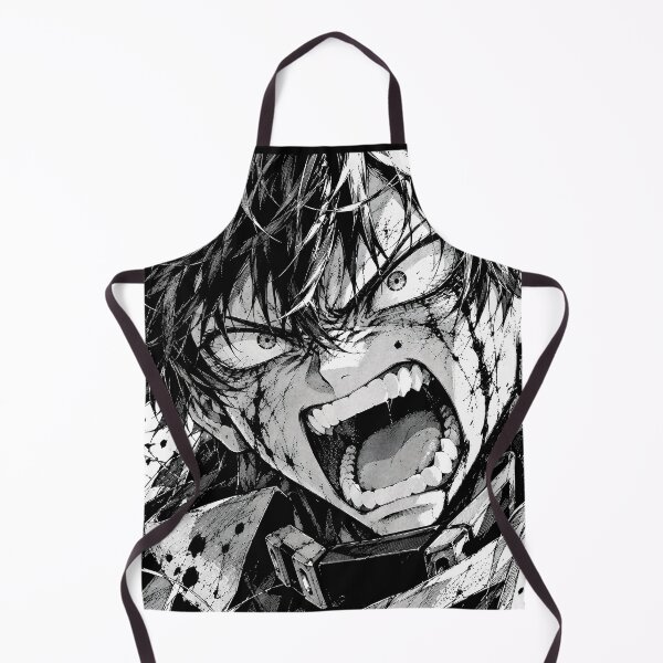 Item preview, Raging Manga Warrior – Black & White Battle Anime Art designed and sold by infinitearte.
