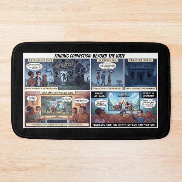 Item preview, Comic story: Community instead of hate – finding friendship in online gaming designed and sold by Mianku | Für das Leben.