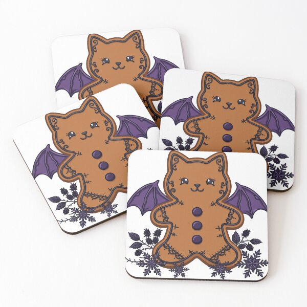 Item preview, Goth Gingerbread Cat: Creepmas Cookie designed and sold by Odd-jack.