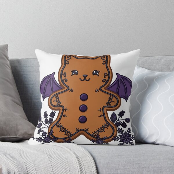 Item preview, Goth Gingerbread Cat: Creepmas Cookie designed and sold by Odd-jack.