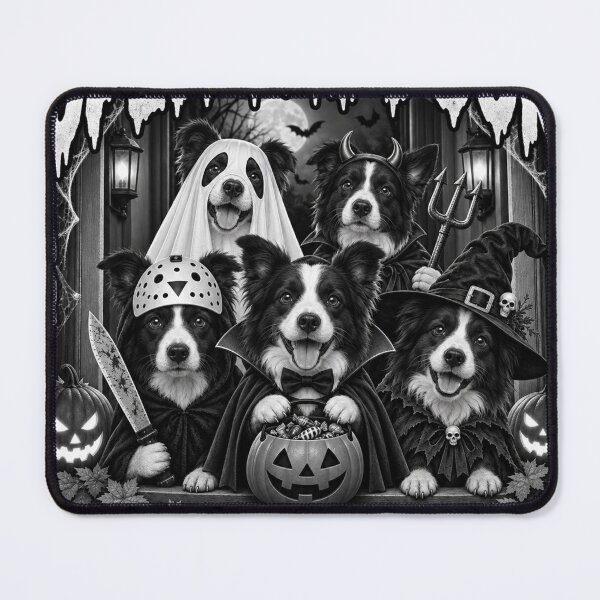 Item preview, Funny Border Collie Candy Costume Trio Halloween designed and sold by luu phong.