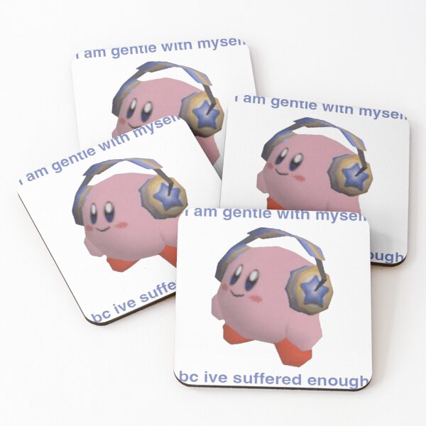 Item preview, I Am Gentle With Myself Kirby Low Poly Meme Graphic designed and sold by Goblin Mode Shop.