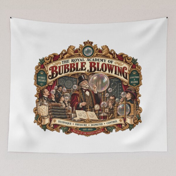 Item preview, The Bubble Blowing Academy designed and sold by GorinART.
