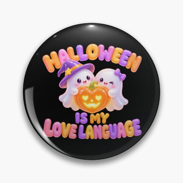 Item preview, Halloween Ghost Couple Love Language – Cute Spooky Pumpkin Halloween Design designed and sold by ManggaeJM.