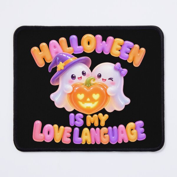 Item preview, Halloween Ghost Couple Love Language – Cute Spooky Pumpkin Halloween Design designed and sold by ManggaeJM.