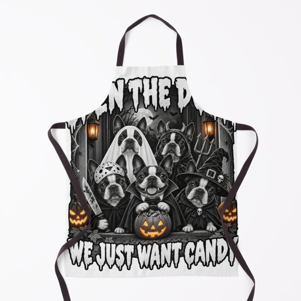 Item preview, Funny Boston Terrier Candy Costume Trio Halloween designed and sold by luu phong.