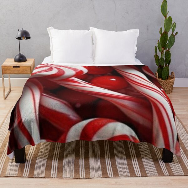 Item preview, Festive Christmas Peppermint Candy — Red and White Striped Candy Canes Pattern designed and sold by LYAN-STORE.