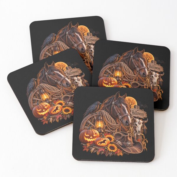 Item preview, Western Halloween Horse – Cowboy Pumpkin & Rustic Country designed and sold by  QuarterHorseArt by Just my Studio.