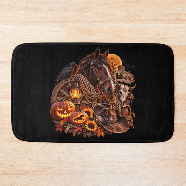 Item preview, Western Halloween Horse – Cowboy Pumpkin & Rustic Country designed and sold by  QuarterHorseArt by Just my Studio.