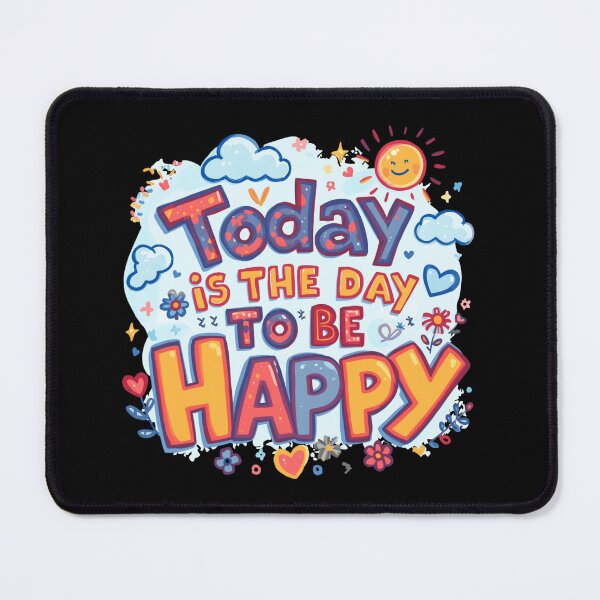 Item preview, Today Is the Day to Be Happy – Colorful Doodle Art designed and sold by TestudoDesign.