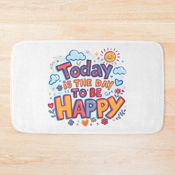 Item preview, Today Is the Day to Be Happy – Colorful Doodle Art designed and sold by TestudoDesign.