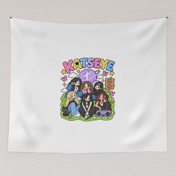Item preview, KATSEYE Cute Chibi Global Girl Group designed and sold by HytoneArt.