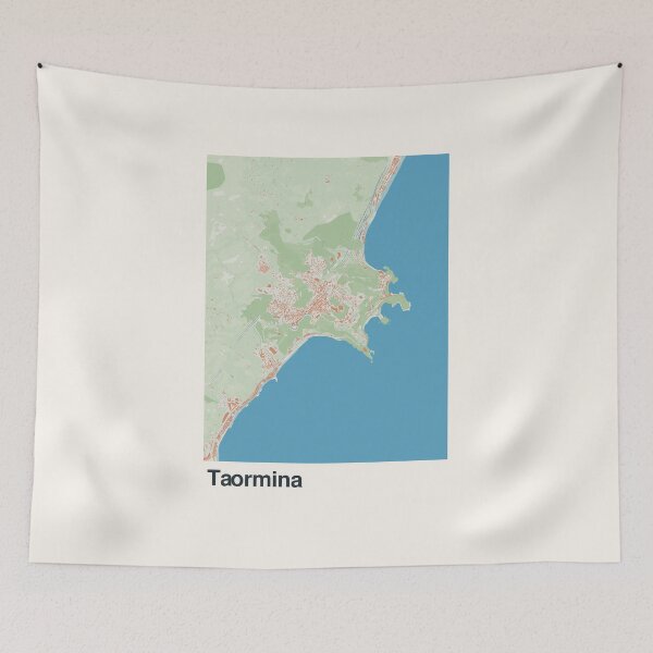 Item preview, Taormina Minimalistic Map Art designed and sold by MapsNerd.