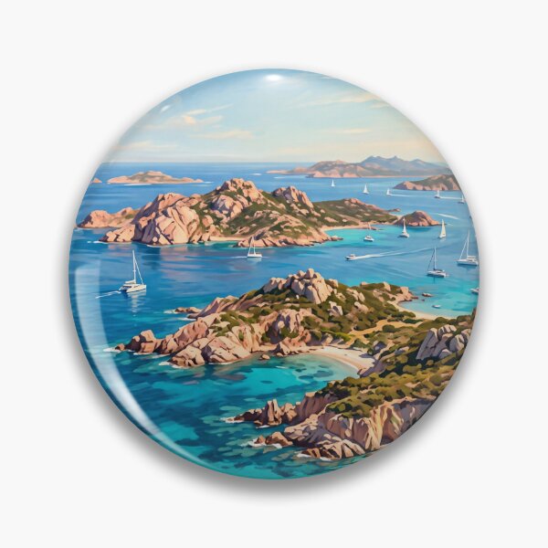 Item preview, La Maddalena Italy Vintage Travel Poster – Sardinia Archipelago Caprera Budelli Spargi designed and sold by Bomax121.