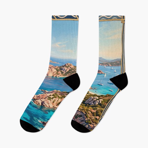 Item preview, La Maddalena Italy Vintage Travel Poster – Sardinia Archipelago Caprera Budelli Spargi designed and sold by Bomax121.