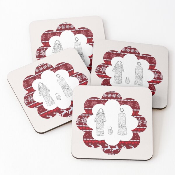 Item preview, Traditional Holiday Family Art with Winter Reindeer & Heart Patterns designed and sold by Liberarteprint.