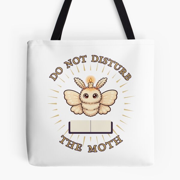 Item preview, Do Not Disturb the Moth Book Lover Sticker designed and sold by The Oakhaven Archive.
