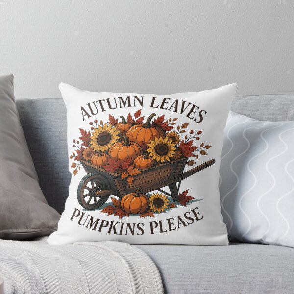 Item preview, Autumn Leaves And Pumpkins Please Cozy Fall Wheelbarrow designed and sold by Créative touche .