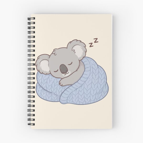 Item preview, Cute Sleeping Koala Snug In Knit Blanket Kawaii Animal designed and sold by Amir Faysal.
