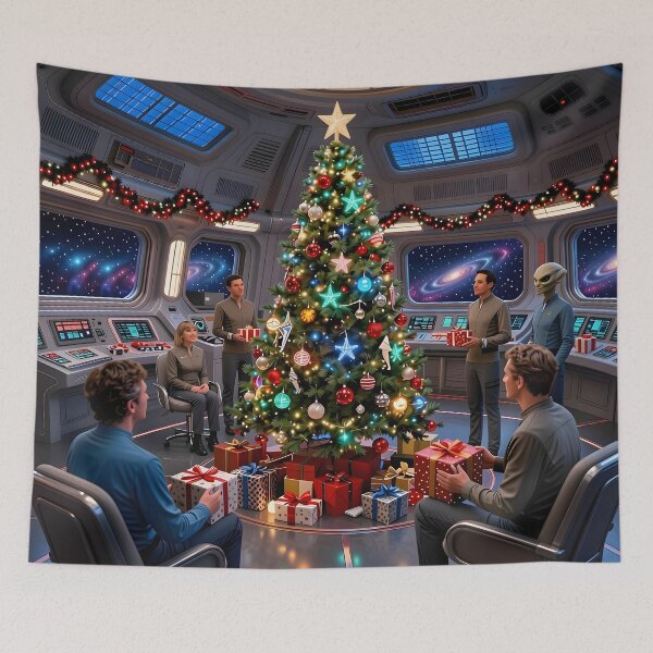 Item preview, Space Station Christmas designed and sold by Sybille-Yates.