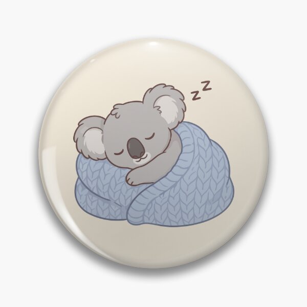 Item preview, Cute Sleeping Koala Snug In Knit Blanket Kawaii Animal designed and sold by Amir Faysal.
