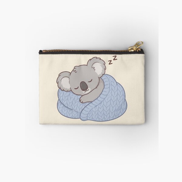 Item preview, Cute Sleeping Koala Snug In Knit Blanket Kawaii Animal designed and sold by Amir Faysal.