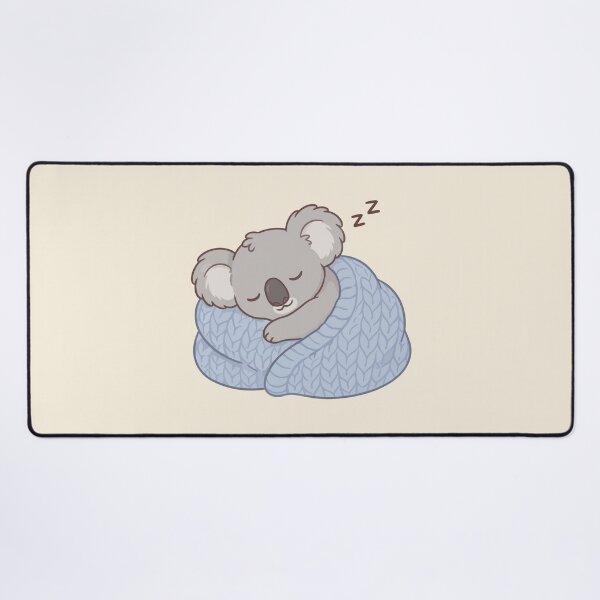 Item preview, Cute Sleeping Koala Snug In Knit Blanket Kawaii Animal designed and sold by Amir Faysal.