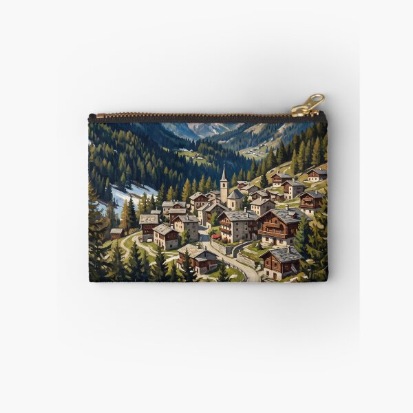 Item preview, Courmayeur Italy Vintage Travel Poster – Mont Blanc Val Ferret Val Veny Aosta Alps designed and sold by Bomax121.
