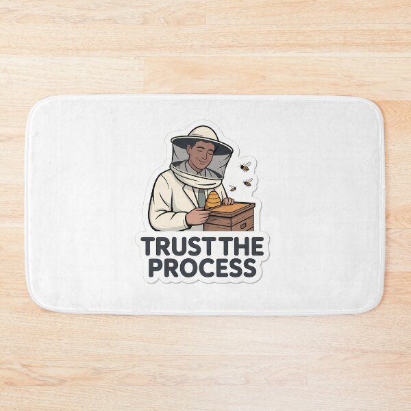 Item preview, Trust the Process Honeybee Quote designed and sold by NiftyWrx.