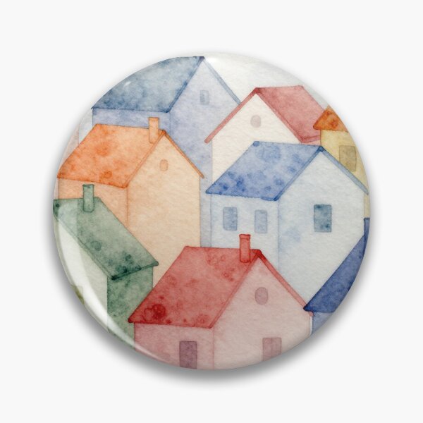 Item preview, Watercolour houses designed and sold by Judith Murphy.
