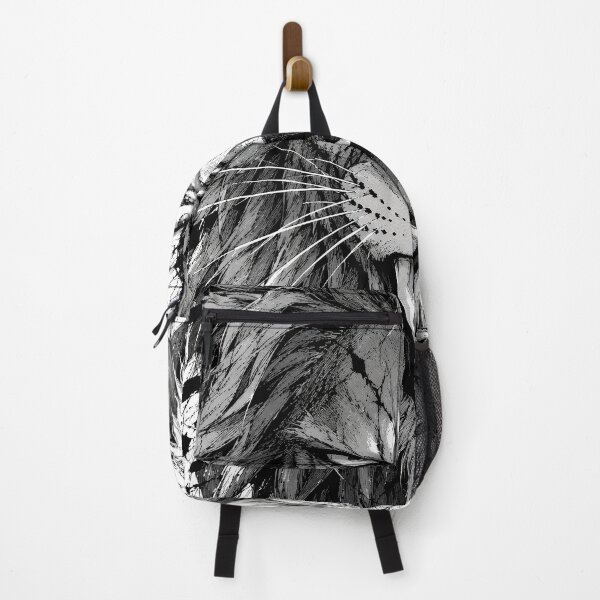 Item preview, Savage Manga Lion – Fierce Black & White Roaring Beast designed and sold by infinitearte.