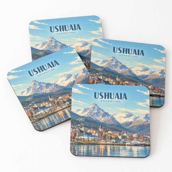 Item preview, Ushuaia Vintage Tierra del Fuego Art designed and sold by MichaeIRellov.