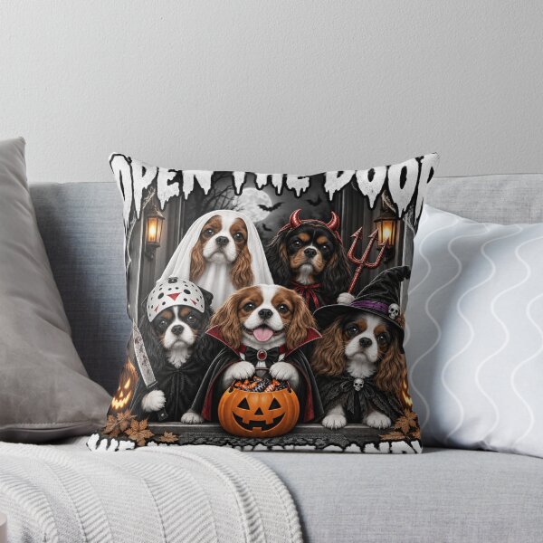 Item preview, Funny Cavalier King Charles Spaniel Candy Costume Trio Halloween designed and sold by luu phong.