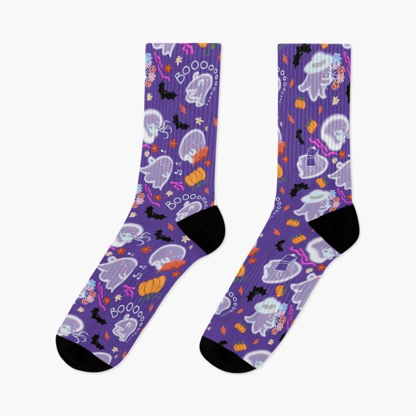 Item preview, Cute Halloween Ghosts & Pumpkins Seamless Pattern designed and sold by Christina Angele Design.