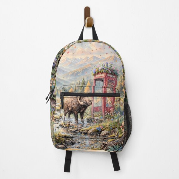 Item preview, Funny Boar Talking on the Phone in Autumn Forest designed and sold by m-y-A-I-A-R-T-.