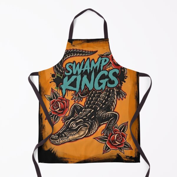 Item preview, Swamp Kings Vintage Alligator Croc Traditional Tattoo Art designed and sold by BrainConstip.