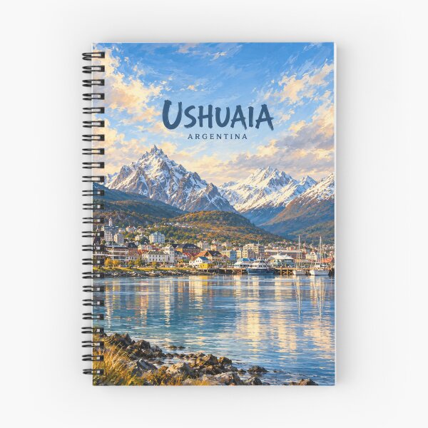 Item preview, Ushuaia Painterly Patagonian City Impression designed and sold by MichaeIRellov.